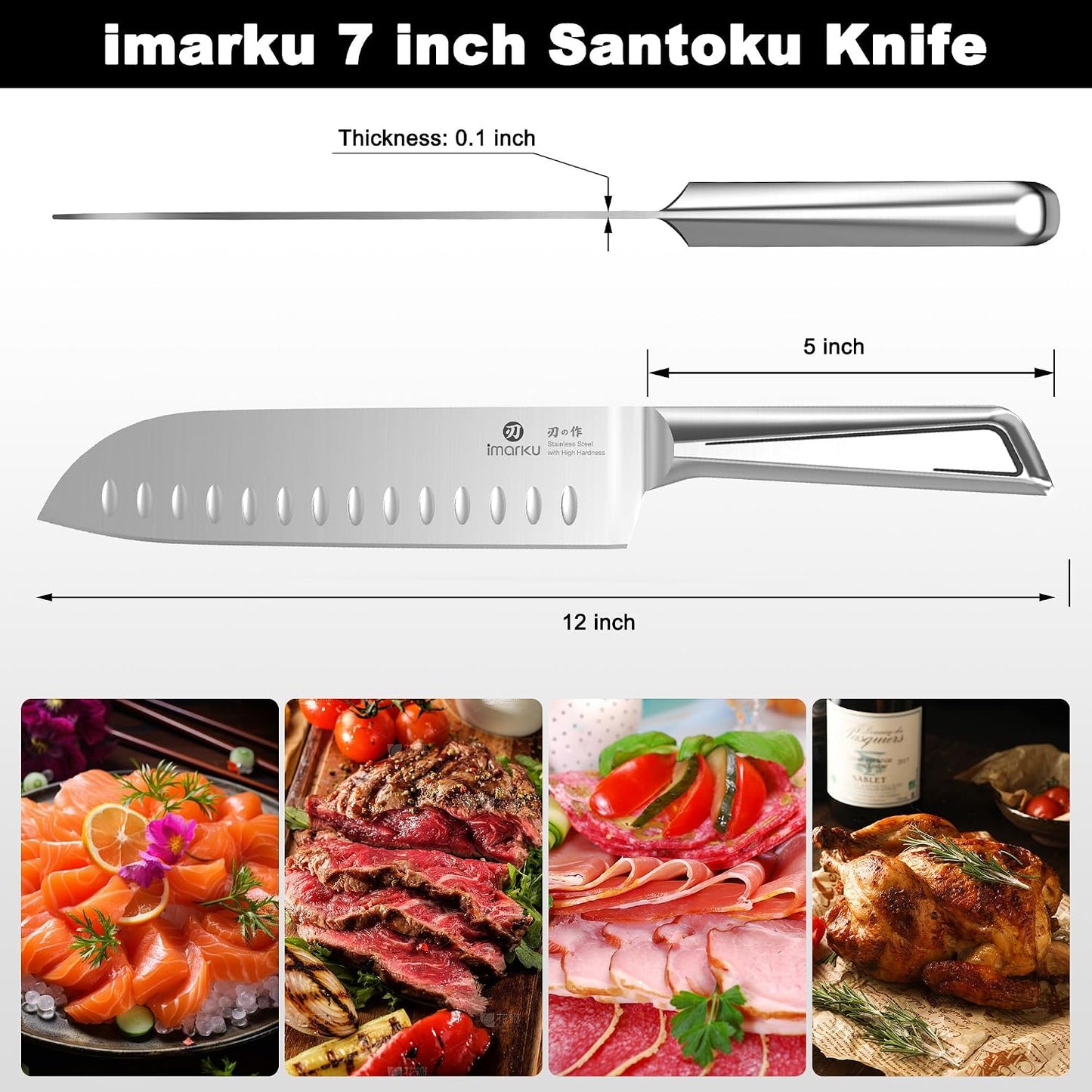 Brisket Knife 12 Inch, Japanese High Carbon Stainless Steel | Ultra Sharp Carving Slicing Knife for BBQ Brisket Turkey Ham Ribs Smoked Meat and Beef, Ergonomic Pakkawood Handle, Gift Box
