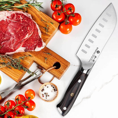 Brisket Knife 12 Inch, Japanese High Carbon Stainless Steel | Ultra Sharp Carving Slicing Knife for BBQ Brisket Turkey Ham Ribs Smoked Meat and Beef, Ergonomic Pakkawood Handle, Gift Box