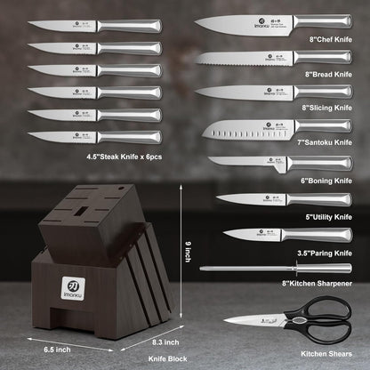 Brisket Knife 12 Inch, Japanese High Carbon Stainless Steel | Ultra Sharp Carving Slicing Knife for BBQ Brisket Turkey Ham Ribs Smoked Meat and Beef, Ergonomic Pakkawood Handle, Gift Box