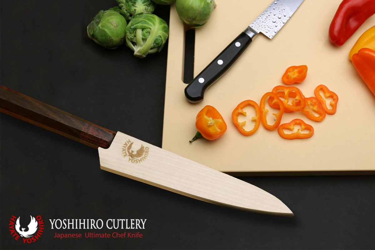 Yoshihiro Natural Magnolia Wood Saya Cover Blade Protector for Petty 135mm
