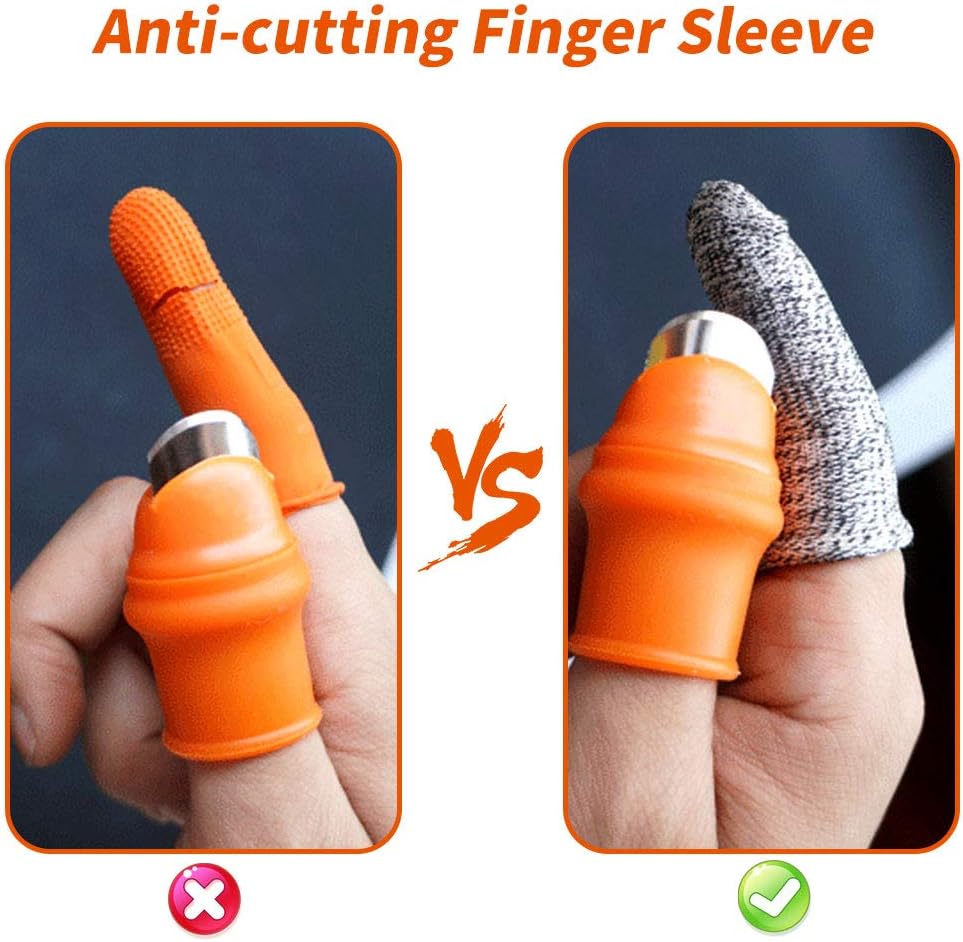 12 Pcs Gardening Silicone Thumb Knife Harvesting Tool, Separator Finger Plant Fruit Picking Knife Garden Tool (S)