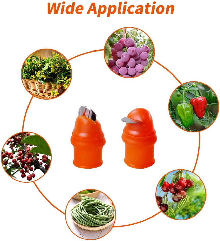 12 Pcs Gardening Silicone Thumb Knife Harvesting Tool, Separator Finger Plant Fruit Picking Knife Garden Tool (S)