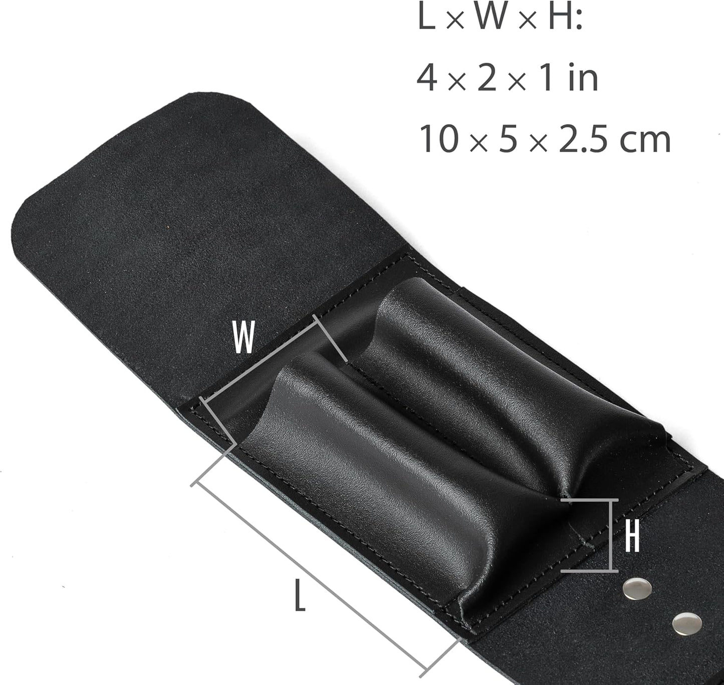 Leather Folding Knife Display Case Organizer for 4 Pocket Knives Case, Folding Knives Storage Holder, Knives Collection Pouch Bag VB4BL