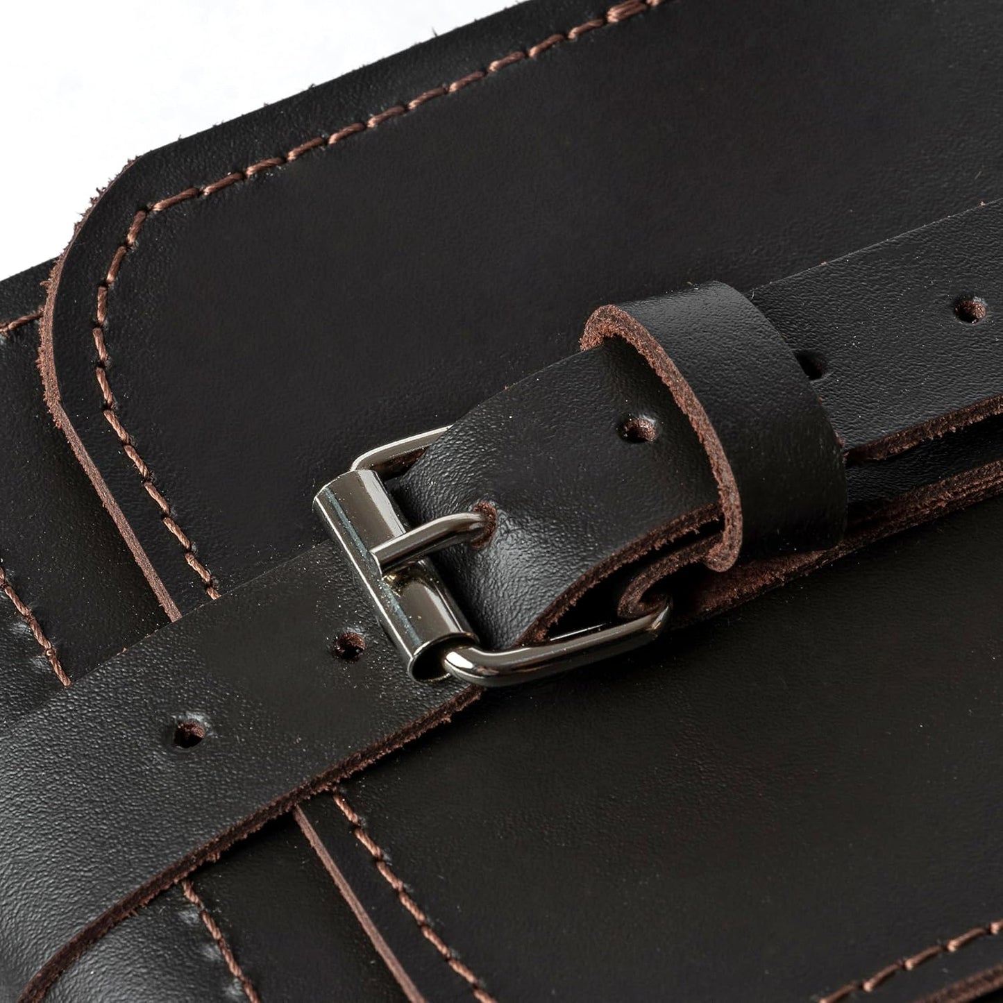 Leather Folding Knife Display Case Organizer for 4 Pocket Knives Case, Folding Knives Storage Holder, Knives Collection Pouch Bag VB4BL