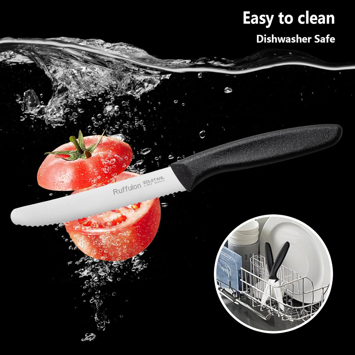 Vegetable and fruit knife set of six,Ultra Sharp Stainless Steel Paring Knife with Ergonomic PP plastic handle, sharp, super sharp kitchen knife set.