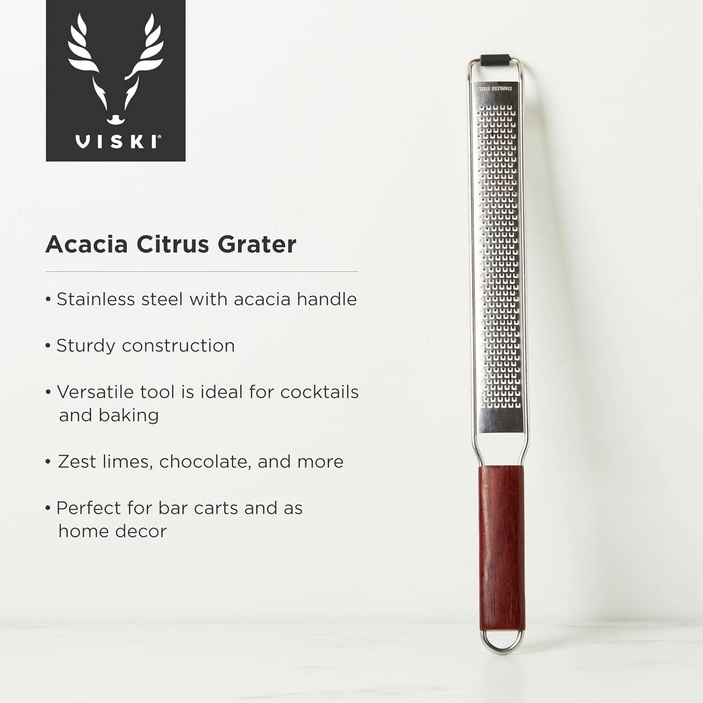 Channel Knife, Citrus Zester and Orange Peeler Tool, Walnut Wood and Stainless Steel Bar Tool for Cocktail Garnishes, Perfect for Home Bars, Craft Cocktails and Bartender Gifts, Set of 1