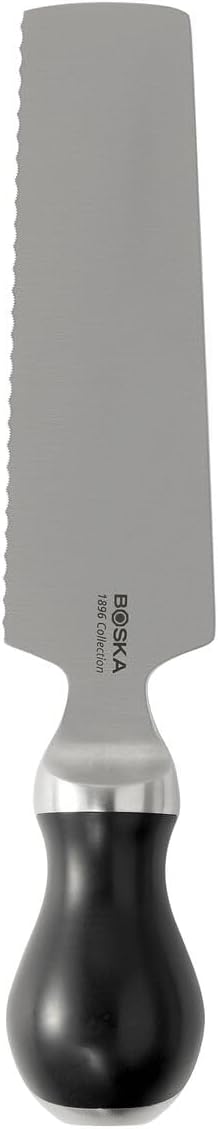 Raclette Knife PRO- Stainless Steel - Spatula - Serrated Edge - Raclette - Serving Cutting Tool for Cheese Slicing or Bread Knife - Small Kitchen Knife Durable