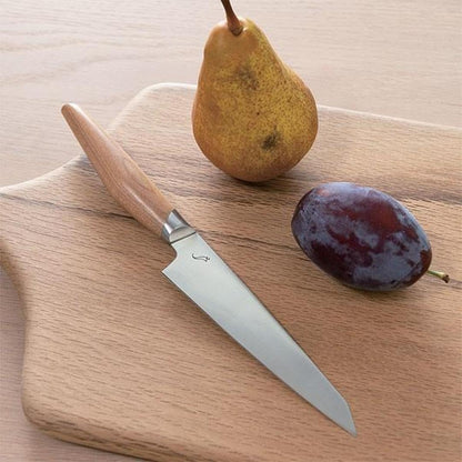 Hocho Knife, Japanese Petty Knife, Stainless Steel, Blade Length 4.9" (125mm), Cherry Tree Handle, Rust Resistant, Giftbox, Made in Seki Japan, 84K-3