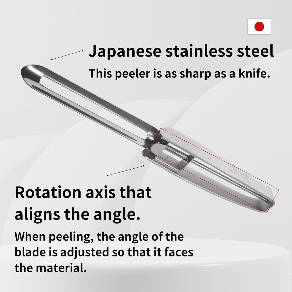 Stainless Steel Peeler Long Vegetable Peeler 8.5 inch