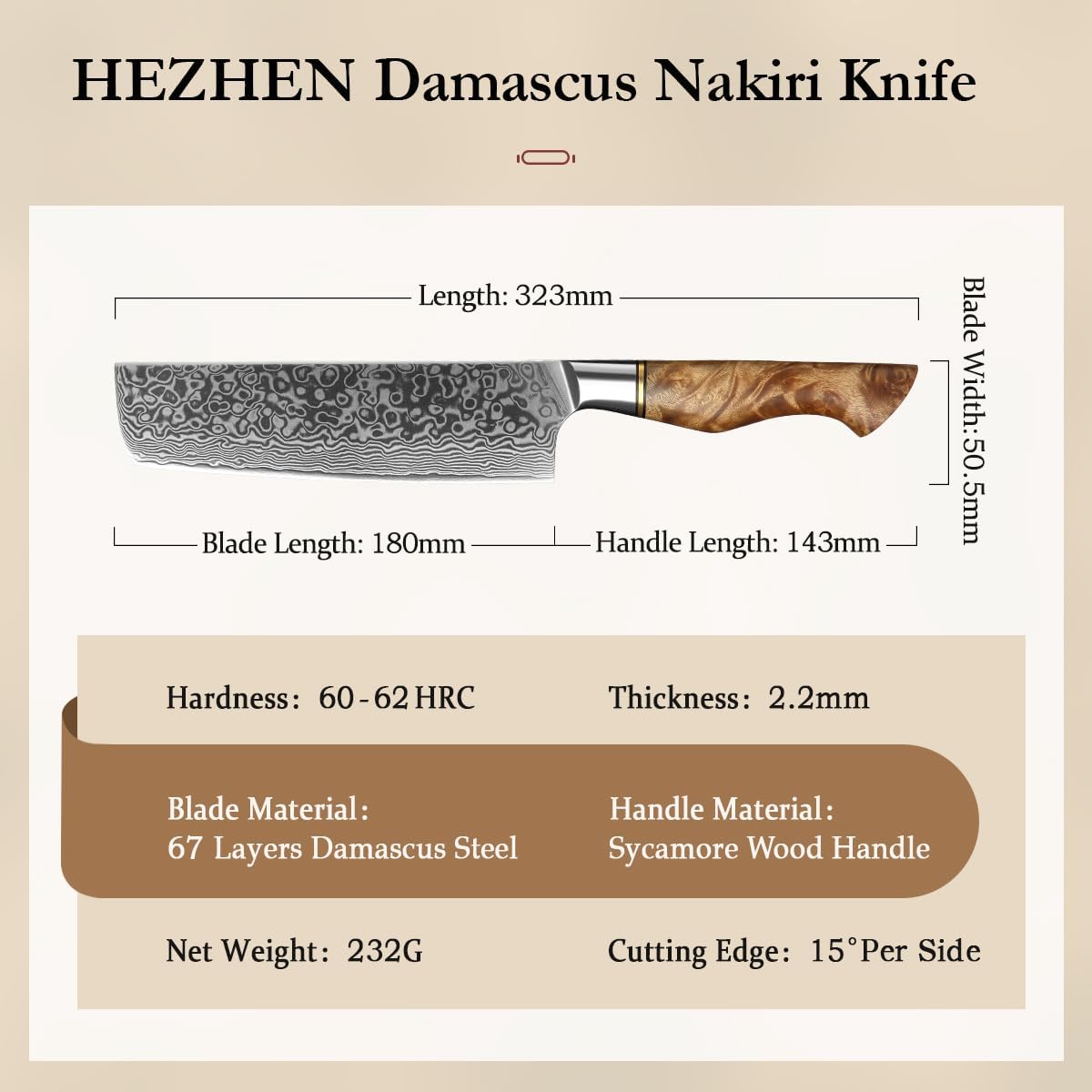 5 inch Utility Knife with Razor Sharp- Damascus Steel with Rose Pattern Multifunctional VG10 Professional Paring-Fruit knife- Master Series Ergonomic Figured Sycamore Wood Handle