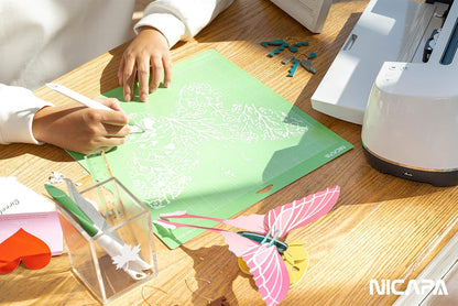 12x12 inch Cutting Mat for Cricut Maker 3/Explore 3/Maker/Air /2/One (4pack-2x Standard、Light、Strong) Adhesive&Sticky Non-Slip Flexible Square Gridded Variety Cut Mats Set
