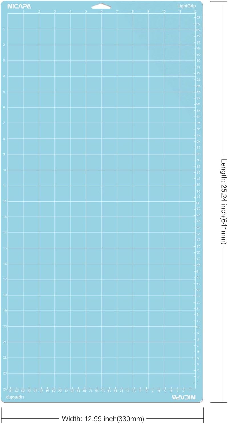12x12 inch Cutting Mat for Cricut Maker 3/Explore 3/Maker/Air /2/One (4pack-2x Standard、Light、Strong) Adhesive&Sticky Non-Slip Flexible Square Gridded Variety Cut Mats Set