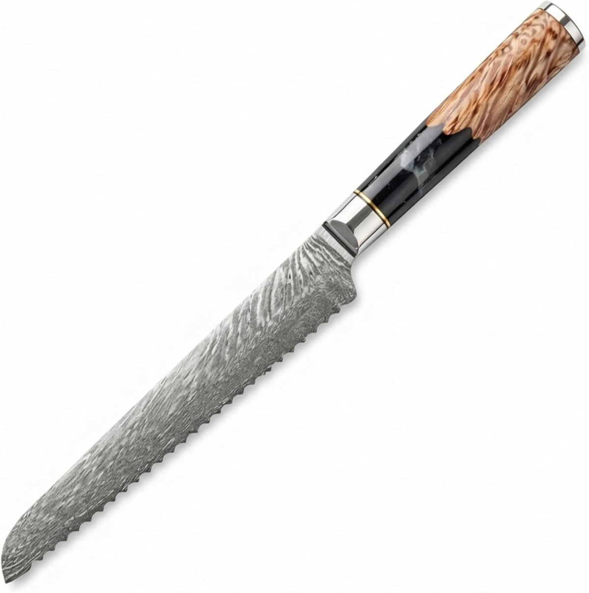 Tidal Black - 7" Nakiri Knife - Damascus