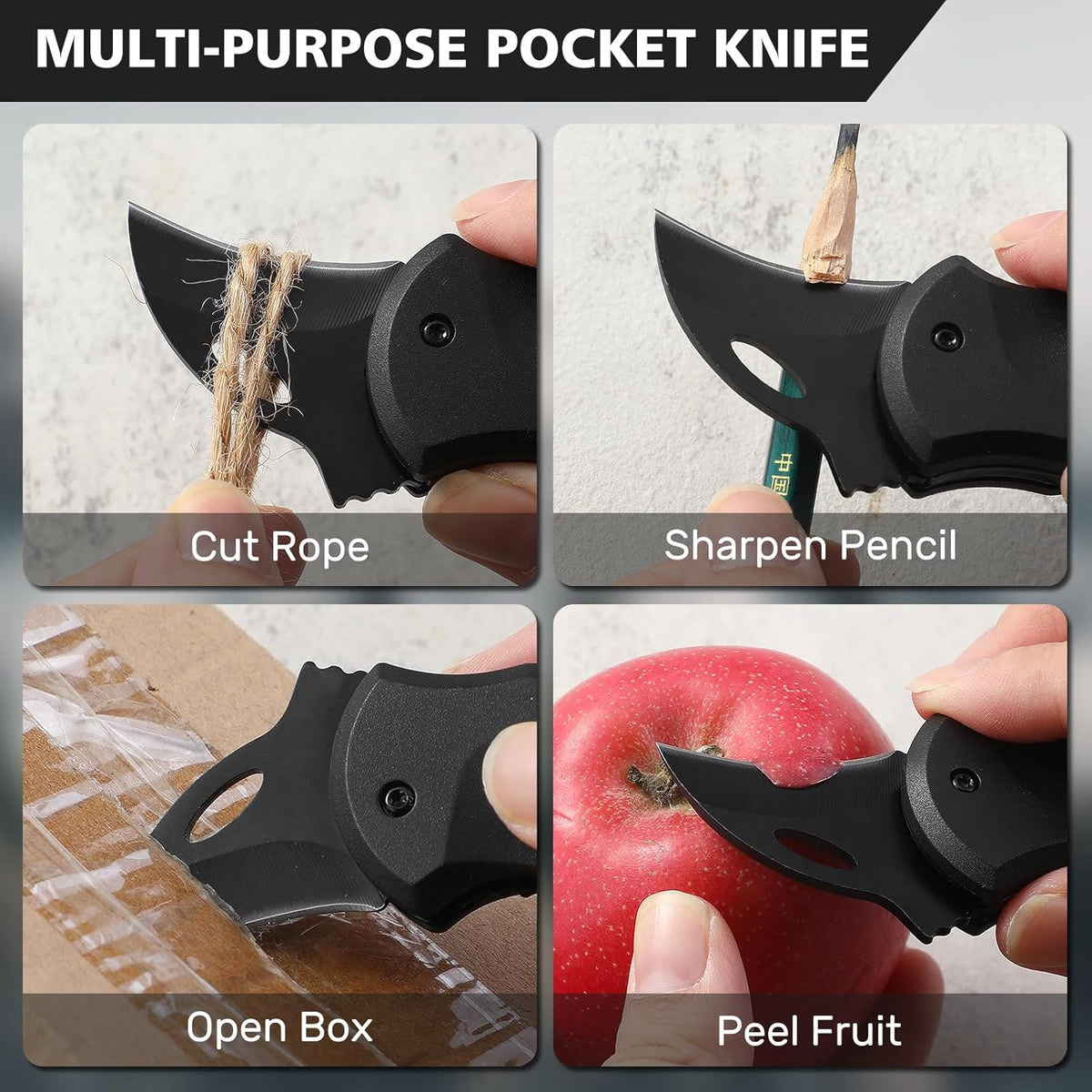 Small Pocket Knife for Men,Pocket Utility Knife with 1.38''Sharp Blade,Cute Folding Knife Box Cutter，Mini EDC Knives for Everyday Carry,Ideal Gifts for Men and Women