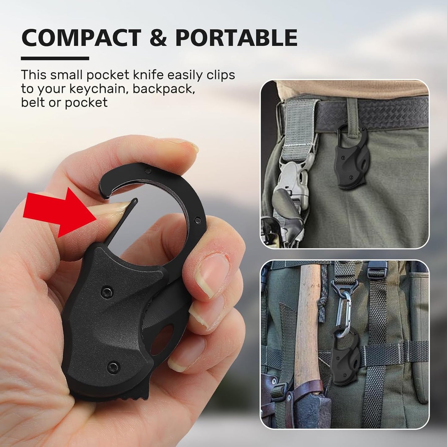 Small Pocket Knife for Men,Pocket Utility Knife with 1.38''Sharp Blade,Cute Folding Knife Box Cutter，Mini EDC Knives for Everyday Carry,Ideal Gifts for Men and Women