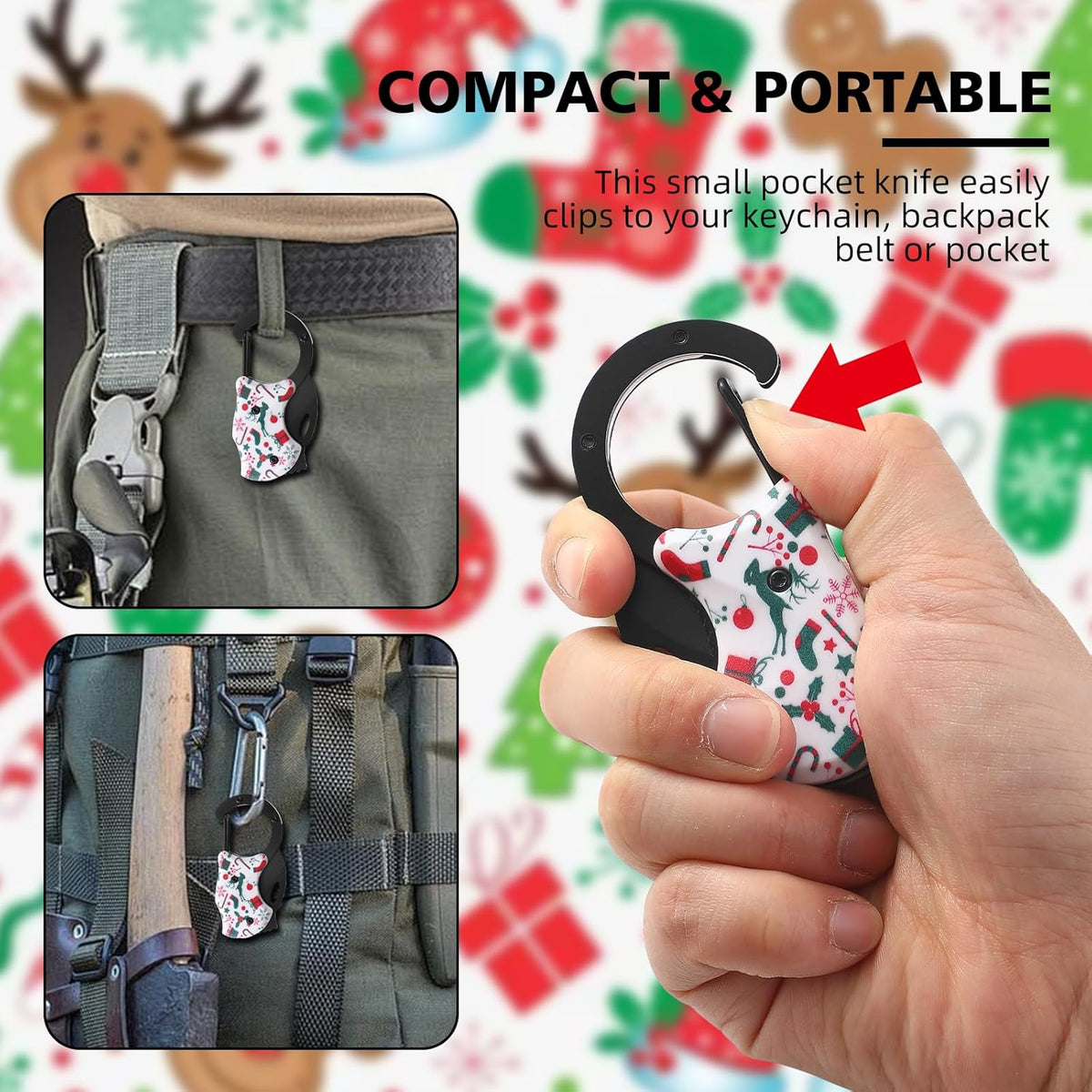 Small Pocket Knife for Men,Pocket Utility Knife with 1.38''Sharp Blade,Cute Folding Knife Box Cutter，Mini EDC Knives for Everyday Carry,Ideal Gifts for Men and Women