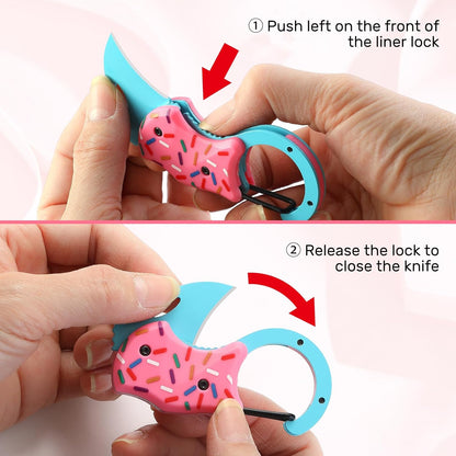 Small Pocket Knife for Men,Pocket Utility Knife with 1.38''Sharp Blade,Cute Folding Knife Box Cutter，Mini EDC Knives for Everyday Carry,Ideal Gifts for Men and Women