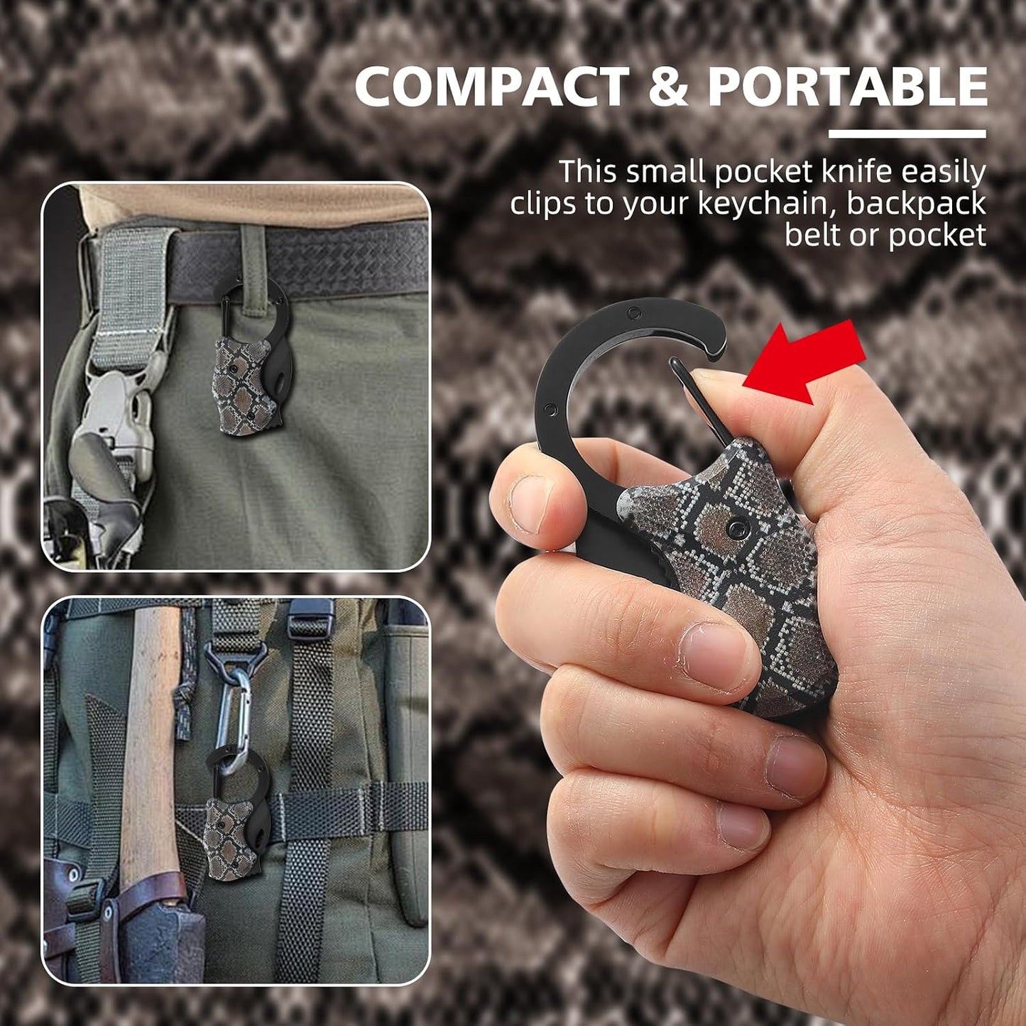 Small Pocket Knife for Men,Pocket Utility Knife with 1.38''Sharp Blade,Cute Folding Knife Box Cutter，Mini EDC Knives for Everyday Carry,Ideal Gifts for Men and Women