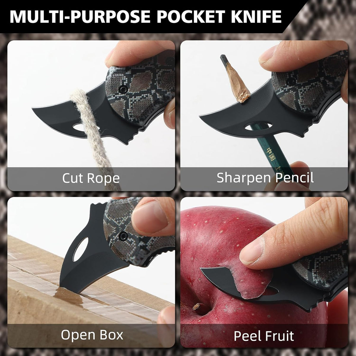 Small Pocket Knife for Men,Pocket Utility Knife with 1.38''Sharp Blade,Cute Folding Knife Box Cutter，Mini EDC Knives for Everyday Carry,Ideal Gifts for Men and Women