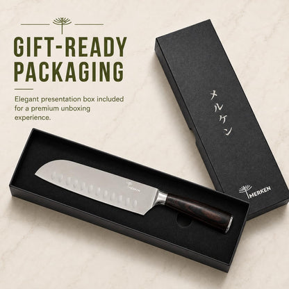 Kitchen Knife Set High-Carbon 5Cr15MoV Stainless Steel Blades with Pakkawood Handles – Professional Chef, Santoku, Bread, Utility & Paring Knives for Home Cooking – Gift Box Included