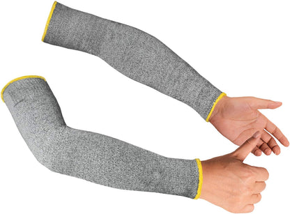 Protective Arm Sleeves, Cut Heat Resistant Arm Protectors Anti Abrasion Safety Armband for Garden Kitchen Work 1 Pair (Gray)