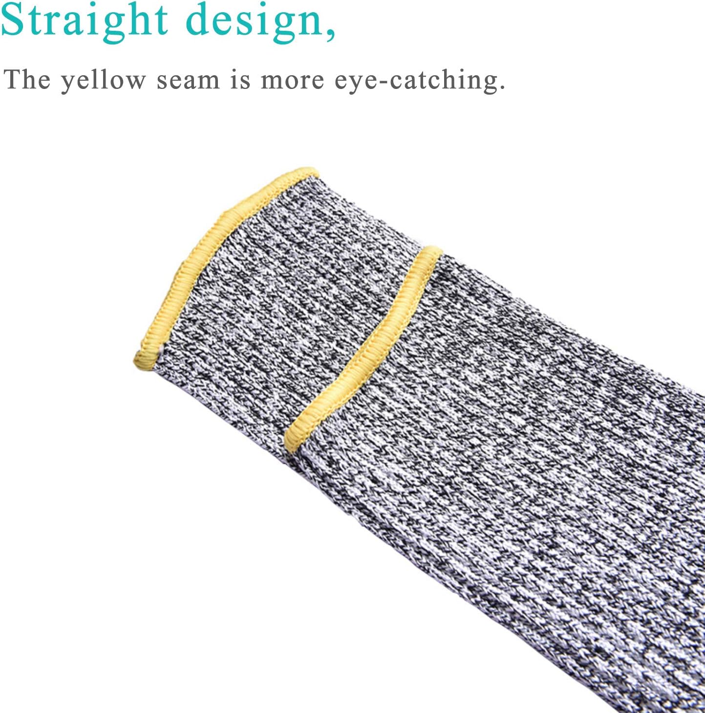 Protective Arm Sleeves, Cut Heat Resistant Arm Protectors Anti Abrasion Safety Armband for Garden Kitchen Work 1 Pair (Gray)