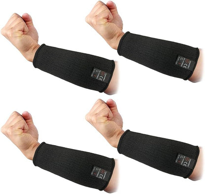 Protective Arm Sleeves, Cut Heat Resistant Arm Protectors Anti Abrasion Safety Armband for Garden Kitchen Work 1 Pair (Gray)