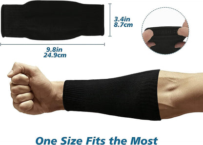 Protective Arm Sleeves, Cut Heat Resistant Arm Protectors Anti Abrasion Safety Armband for Garden Kitchen Work 1 Pair (Gray)