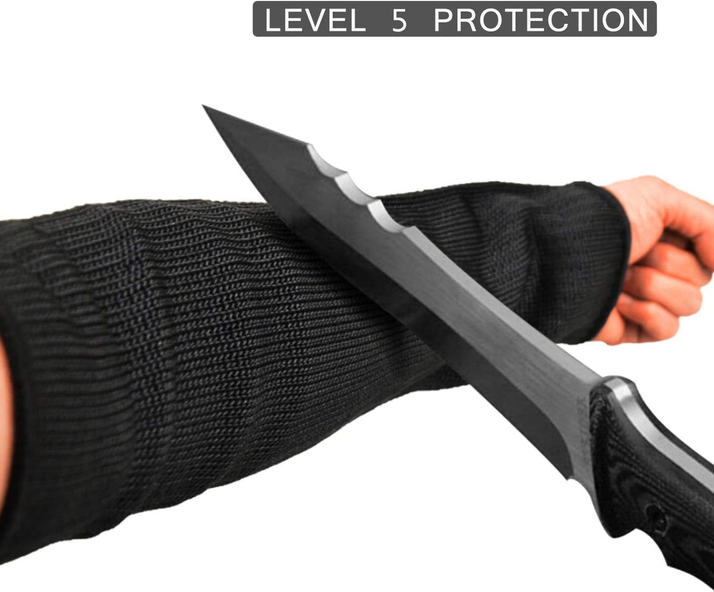 Protective Arm Sleeves, Cut Heat Resistant Arm Protectors Anti Abrasion Safety Armband for Garden Kitchen Work 1 Pair (Gray)