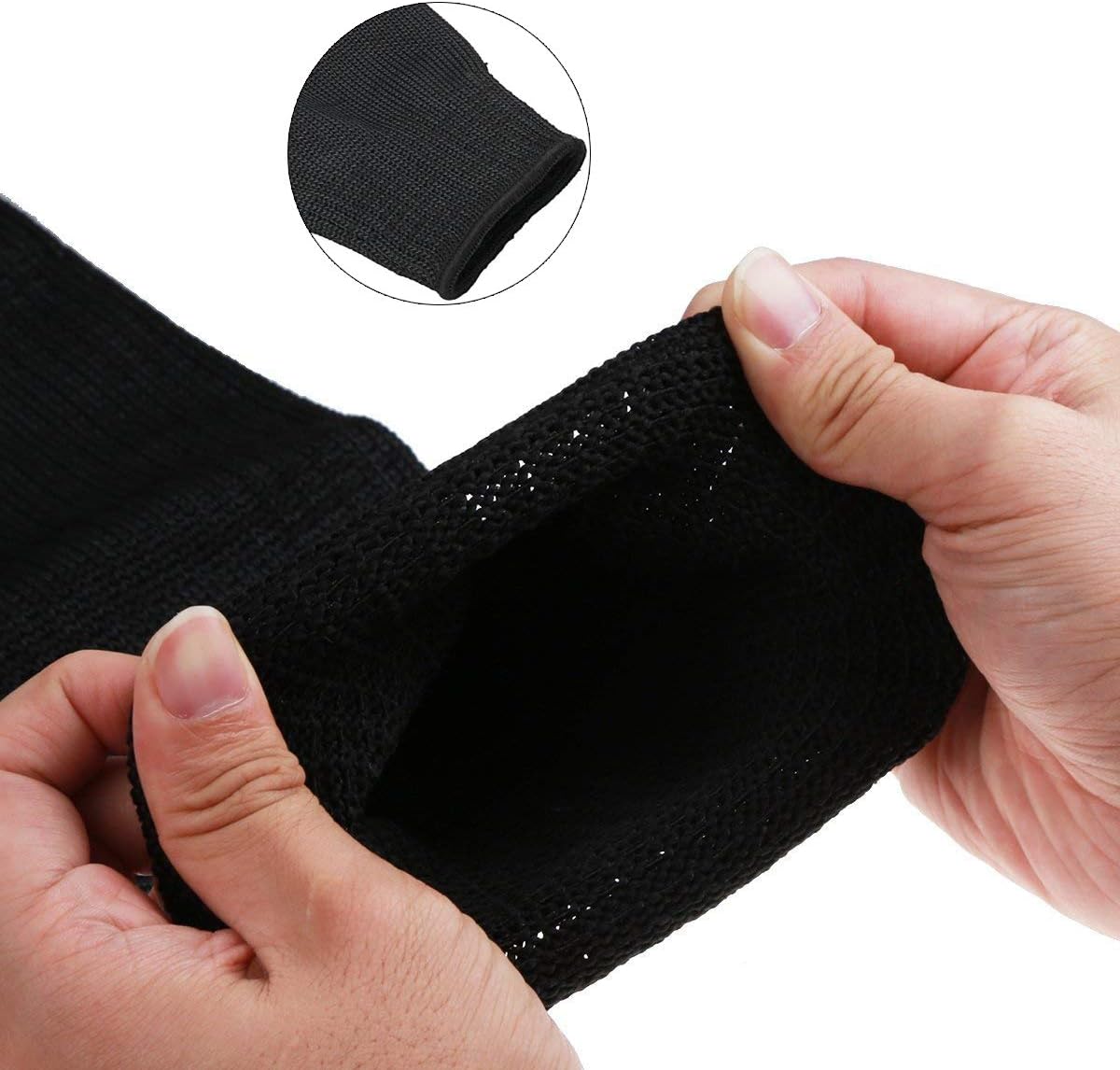 Protective Arm Sleeves, Cut Heat Resistant Arm Protectors Anti Abrasion Safety Armband for Garden Kitchen Work 1 Pair (Gray)