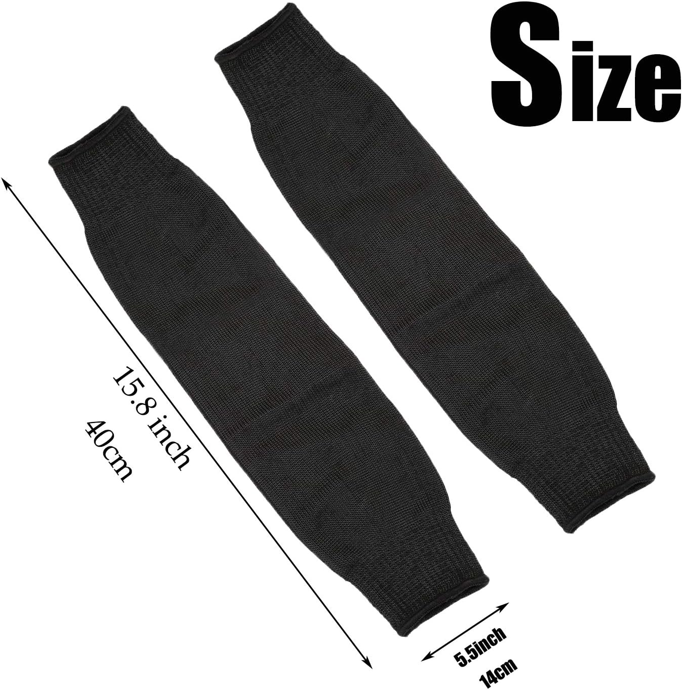 Protective Arm Sleeves, Cut Heat Resistant Arm Protectors Anti Abrasion Safety Armband for Garden Kitchen Work 1 Pair (Gray)