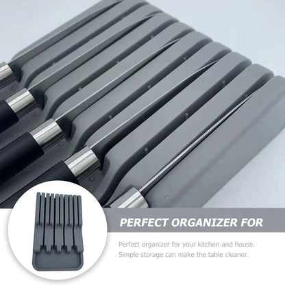 Kitchen Tool Storage Rack - Knife Organizer for Kitchen Drawer Simple Cutter Storage Stand Knife Holder for Home & Restaurant Use
