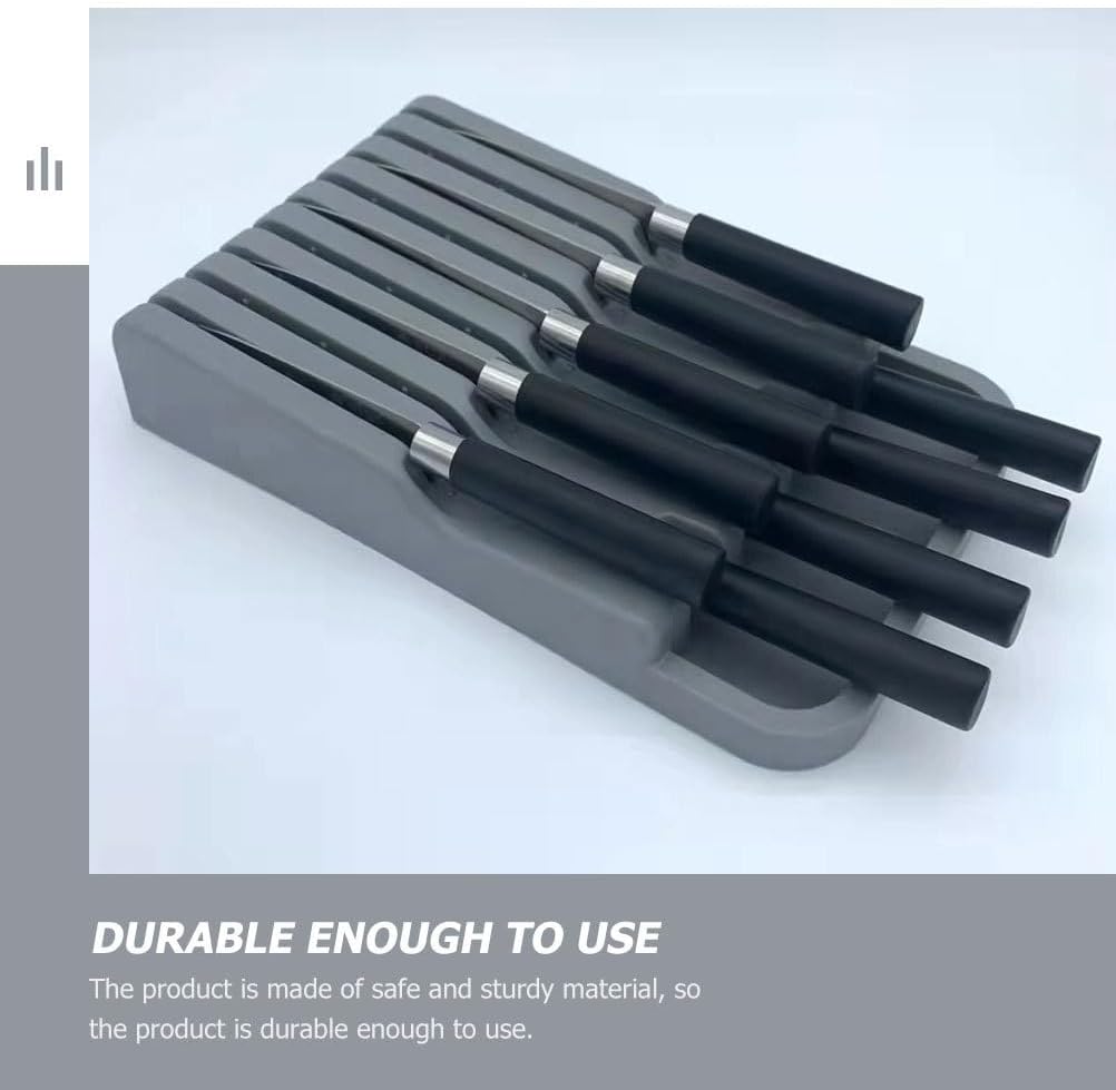 Kitchen Tool Storage Rack - Knife Organizer for Kitchen Drawer Simple Cutter Storage Stand Knife Holder for Home & Restaurant Use