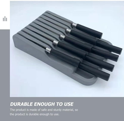 Kitchen Tool Storage Rack - Knife Organizer for Kitchen Drawer Simple Cutter Storage Stand Knife Holder for Home & Restaurant Use