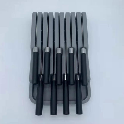 Kitchen Tool Storage Rack - Knife Organizer for Kitchen Drawer Simple Cutter Storage Stand Knife Holder for Home & Restaurant Use