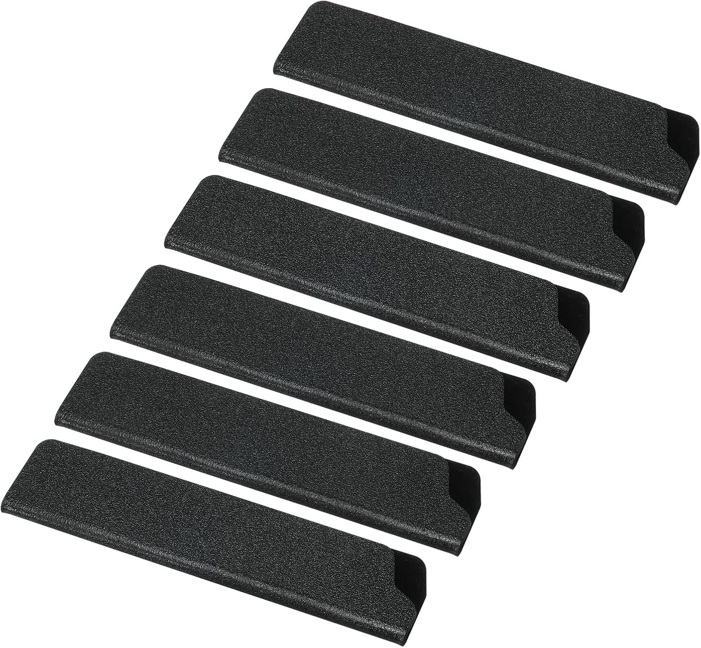 ABS Knife Cover Sleeves for 5" Santoku Knife, 6 Pack Knife Guard Blade Protector Universal Knife Sheath for Home Kitchen, Black