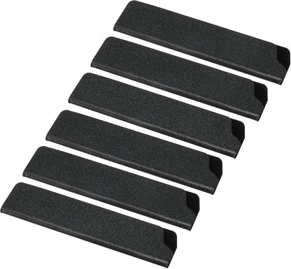 ABS Knife Cover Sleeves for 5" Santoku Knife, 6 Pack Knife Guard Blade Protector Universal Knife Sheath for Home Kitchen, Black