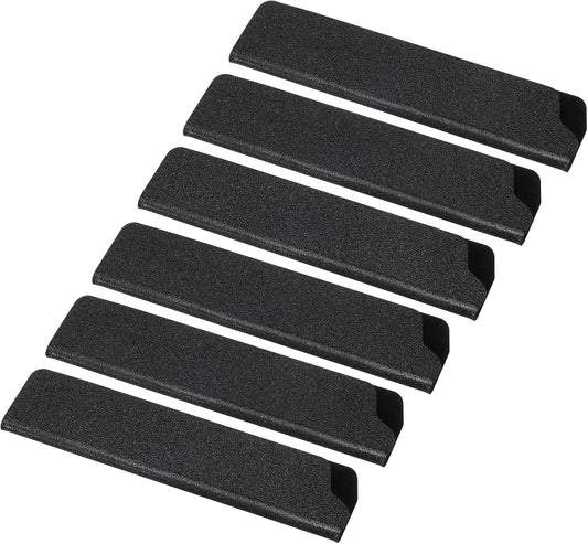 ABS Knife Cover Sleeves for 5" Santoku Knife, 6 Pack Knife Guard Blade Protector Universal Knife Sheath for Home Kitchen, Black