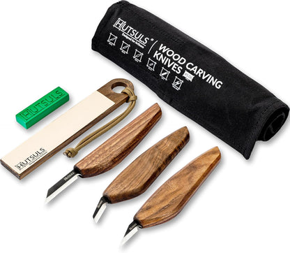 Wood Whittling Kit for Beginners - Razor Sharp Wood Carving Knife Set in Beautifully Designed Gift Box, Whittling Knife for Kids and Adults (8 Pieces)