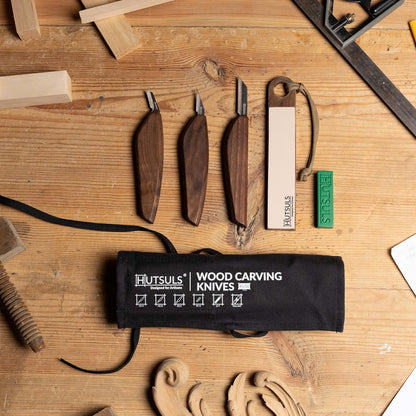 Wood Whittling Kit for Beginners - Razor Sharp Wood Carving Knife Set in Beautifully Designed Gift Box, Whittling Knife for Kids and Adults (8 Pieces)