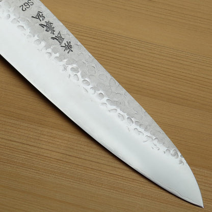 Yoshihiro Hammered SG2 (R-2) Powdered Stainless Steel Gyuto Chef Knife with Alternative Ivory Handle 225mm 8.5''