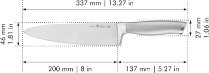 Modernist Razor-Sharp 8-inch Chef Knife, German Engineered Informed by 100+ Years of Mastery