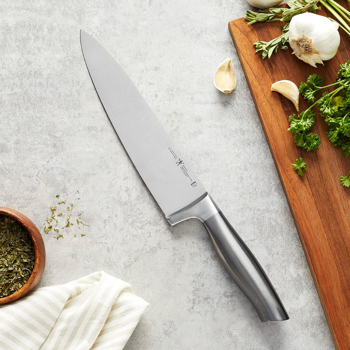 Modernist Razor-Sharp 8-inch Chef Knife, German Engineered Informed by 100+ Years of Mastery