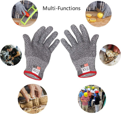 Cut Resistant Gloves,High Performance Level 5 Protection Safety Kitchen Gloves … (Small)