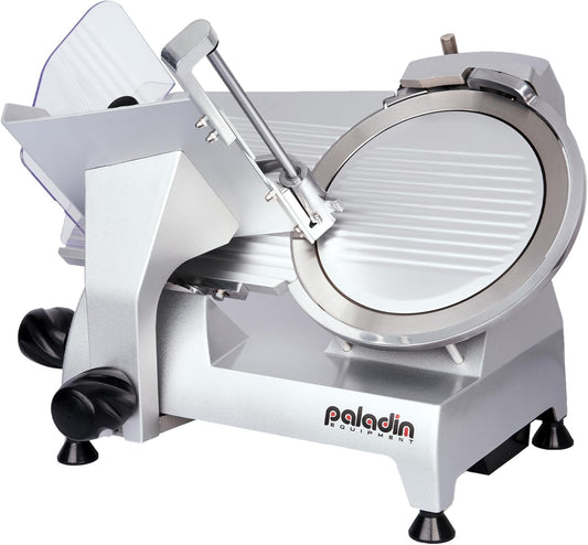 12" Commercial Manual Meat Slicer, 2/5 HP Gravity Feed Electric Meat Slicer, deli meat cutter, Lunch Food Slicer, ham cutter with Adjustable Slicing for Semi-frozen Meat, Cheese