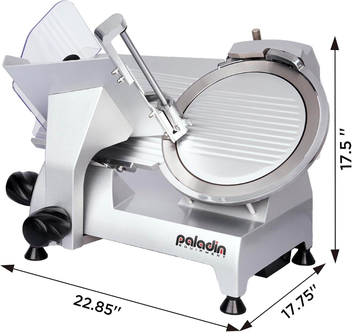 12" Commercial Manual Meat Slicer, 2/5 HP Gravity Feed Electric Meat Slicer, deli meat cutter, Lunch Food Slicer, ham cutter with Adjustable Slicing for Semi-frozen Meat, Cheese