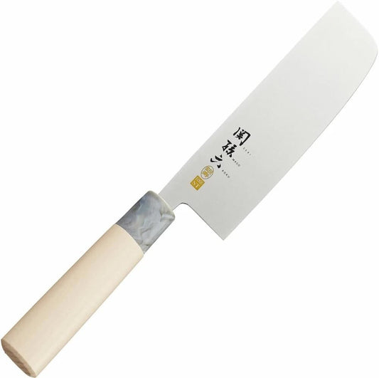 Corporation AK5069 Nakiri Knife Seki Magoroku Ginju, Stainless Steel, 6.5 inches (165 mm), Made in Japan, Easy to Clean