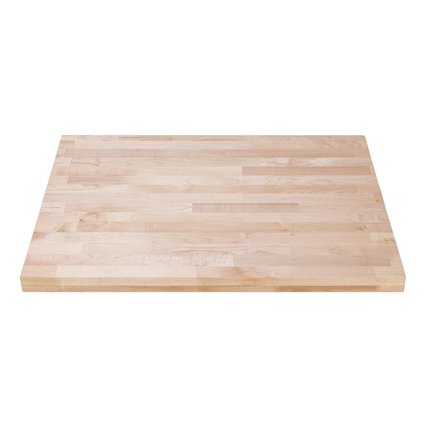 Solid Wood Table Top - 24 x 24 Butcher Block Countertop - Natural Maple Slab Wood Cutting Board for Kitchen Workbench Desk Top, Large Charcuterie Boards Counter Round Chopping Wooden Bamboo