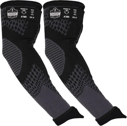 ProFlex 7991 Protective Arm Sleeves with Thumb Loop, Cut Resistant ANSI/ISEA 105-2016 A9, Tungsten Fiber