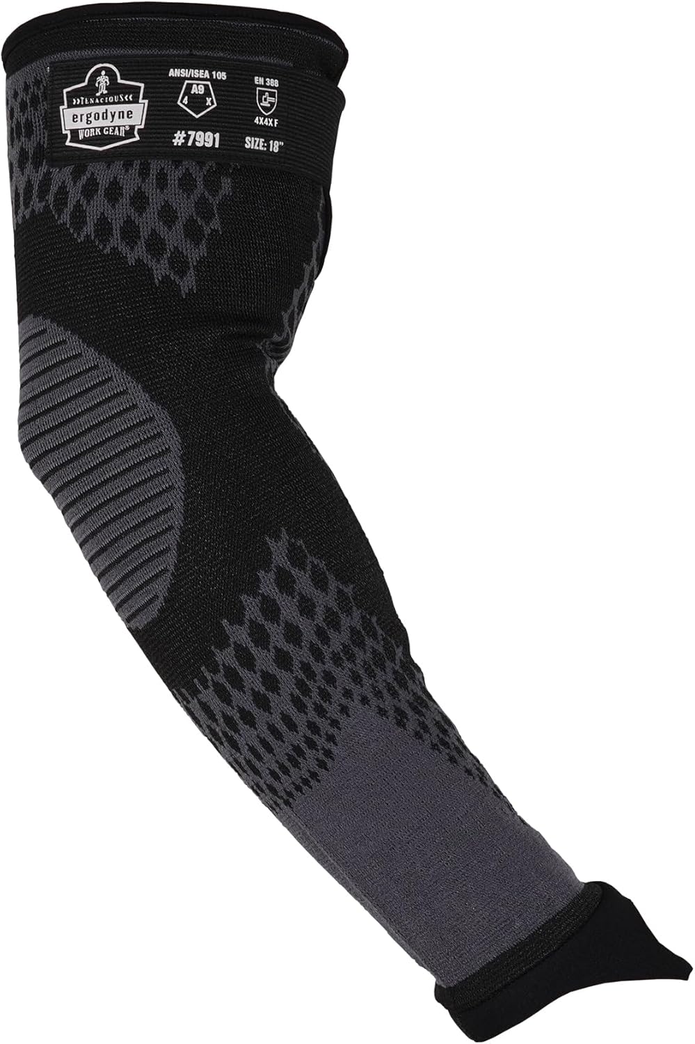 ProFlex 7991 Protective Arm Sleeves with Thumb Loop, Cut Resistant ANSI/ISEA 105-2016 A9, Tungsten Fiber